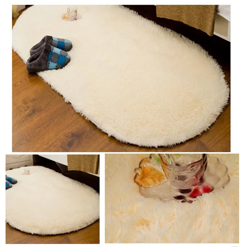

Promorion! Large Size Soft Oval Carpet Area Rugs Slip Resistant Floor Mats For Parlor Living Room Bedroom Home Supplies