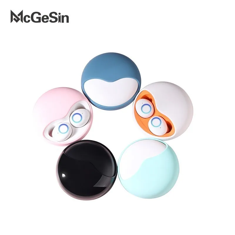 

McGeSin Bluetooth headset Wireless Earphone TWS 5.0 Earpiece Noise Reduction Stereo Sports Earplugs for IOS Android with MIC