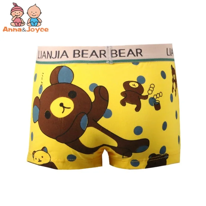 

10pcs /lot Children Underwear Boy Boxer Shorts Kids Baby Cartoon bear Panties for Boys Underwear for3-10Y