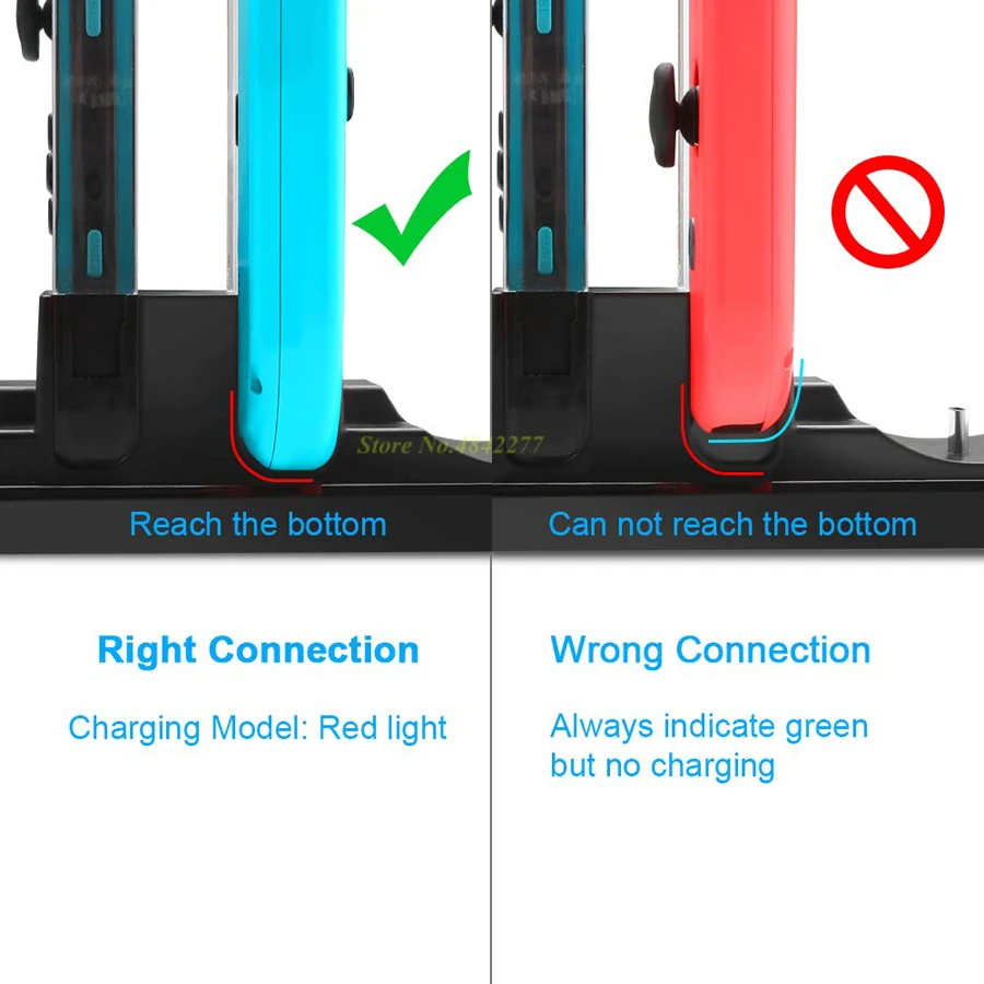 Зарядное устройство 6 в 1 аксессуары для 4 контроллеров Joycon 2 Pro зарядная док