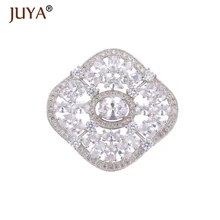 Qualidade superior AAA Luxo Cubic Zirconia Cristal Grande Charme diy Jóias Spacer Conectores Pingente De Pérolas Fazer Jóias(China)