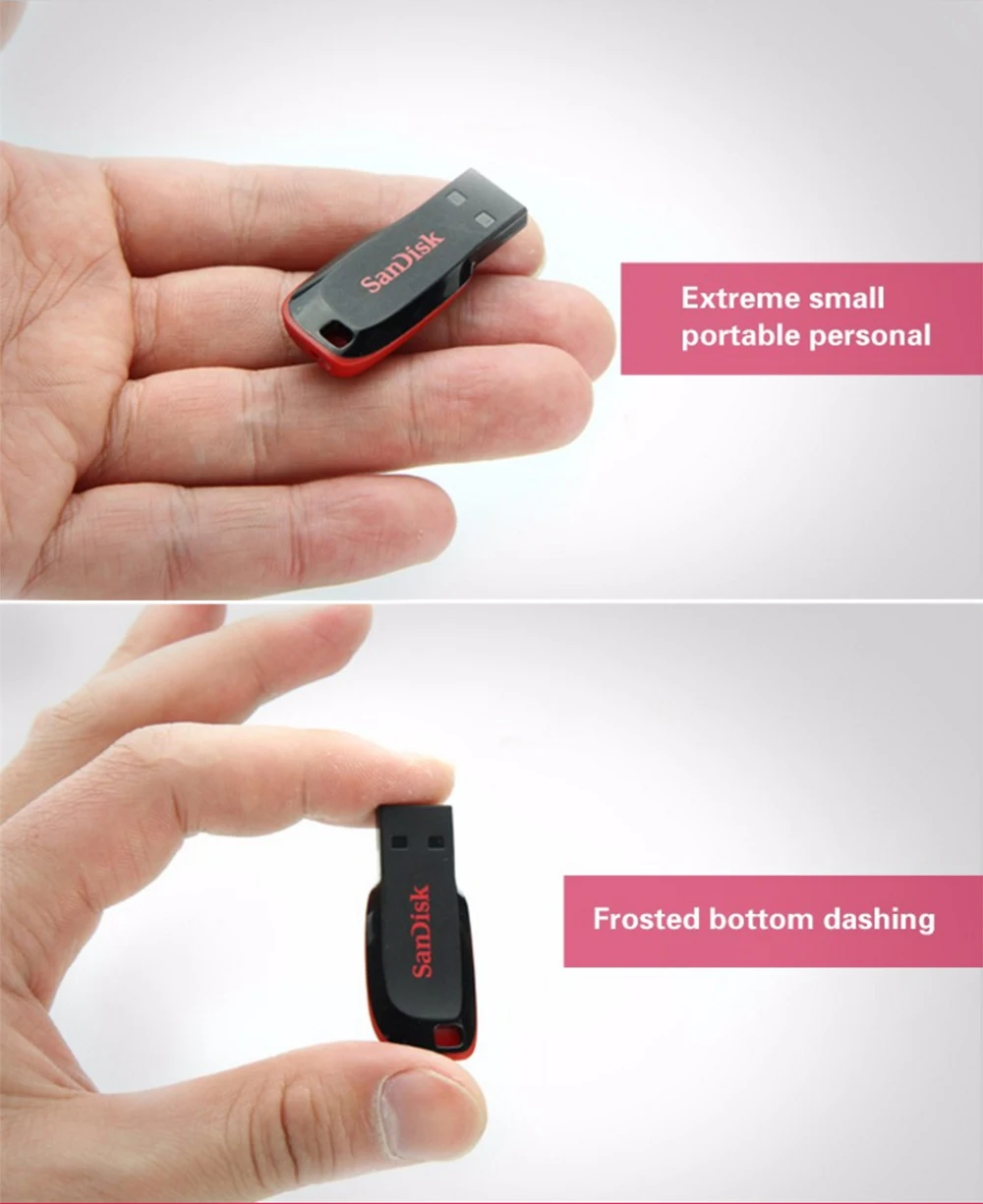 Sandisk usb флеш-накопитель 128GB Plug and play 32gb Pendrive 16gb memory stick 64gb usb 2,0 флеш-накопитель cle usb