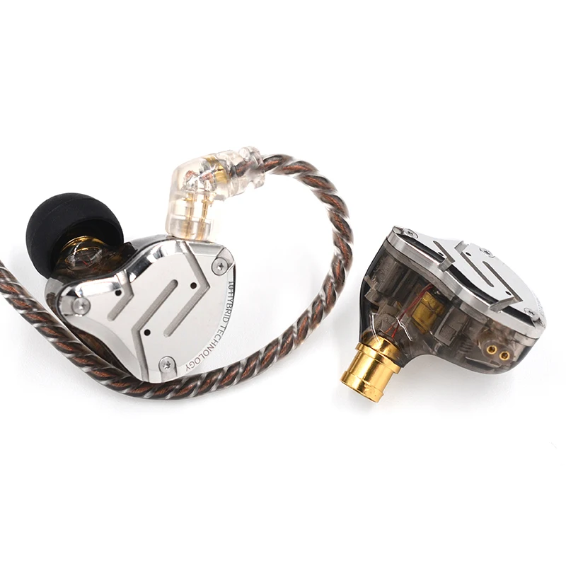 Najtaniej KZ ZS10 PRO 4BA + 1DD hybrydowy w ucho słuchawki 5 napęd HIFI DJ Monitor Running sport uniwersalny Fit IEM wkładka douszna odpinany 2Pin