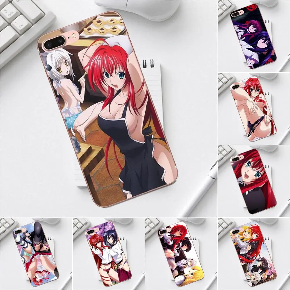 Мягкий чехол qdoupz для iPhone 4 4S 5 5C SE 6 6S 7 8 Plus X XS Max XR Galaxy A3 A5 J1 J3 J5 J7 Akeno Rias Gremory High School Dxd