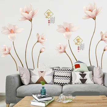 

Modern Chinese Style Decoration Wall Decals TV Background Mural Wall Stickers Home Decor Living Room Stickers Muraux
