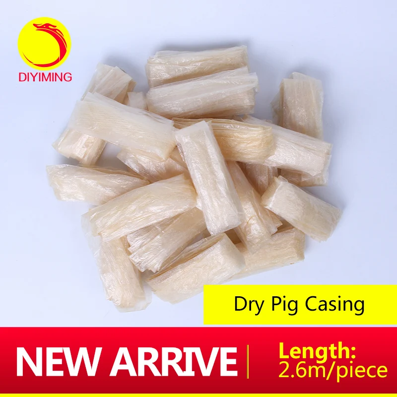 

2.5m pig sausage casing small diameter 18mm-20mm, dry pig casing,sausage cover,grilled sausage cover,salami packing