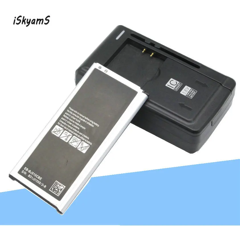

1x 3300mAh EB-BJ510CBE Battery +Universal Charger For 2016 Edition Samsung Galaxy J5 ( 6 ) 2016 SM-J510 J510 J510FN J5109 J5108