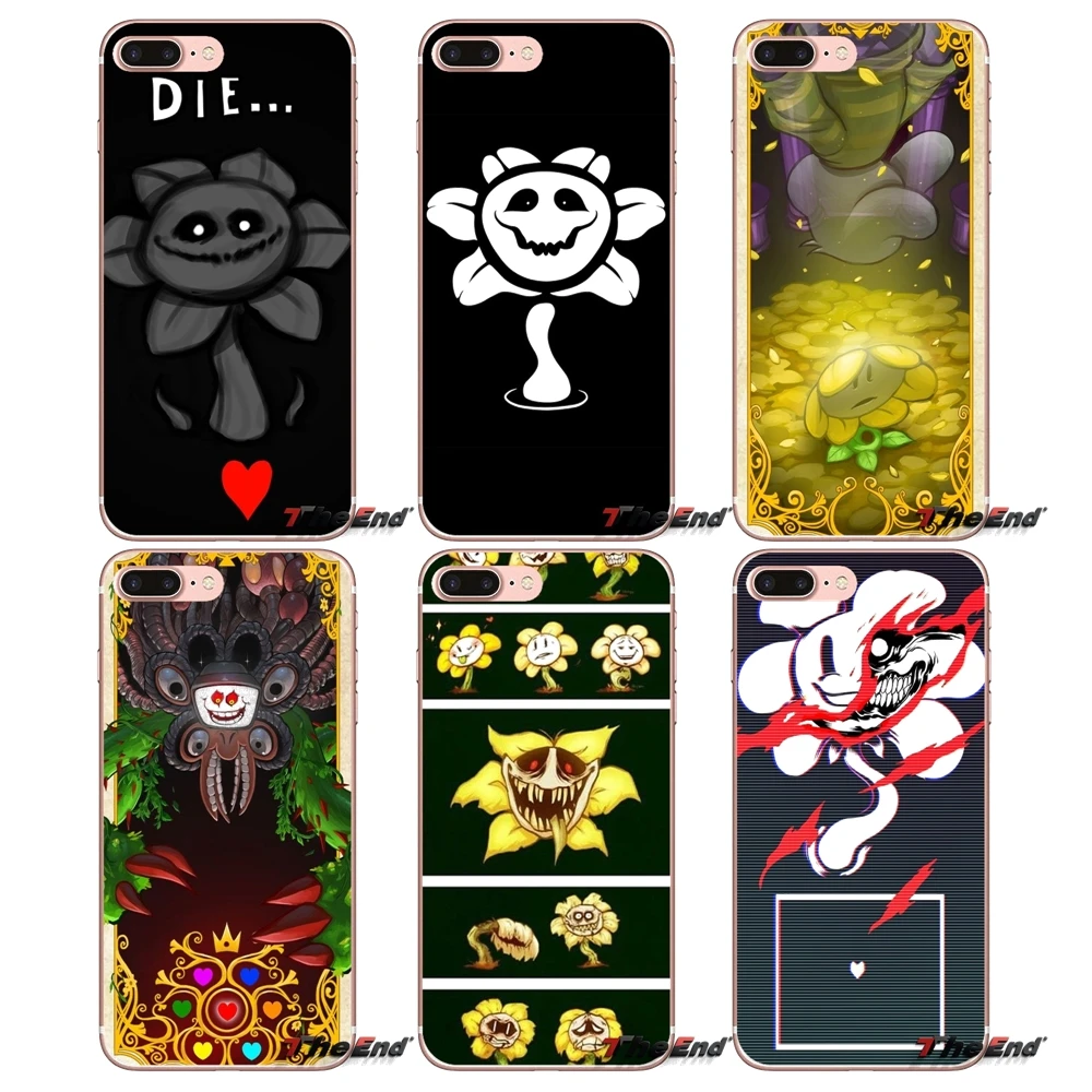 

For Samsung Galaxy J1 J2 J3 J5 J7 A3 A5 A7 2015 2016 2017 J330 J530 J730 Flowey Undertale Soft Transparent Shell Covers