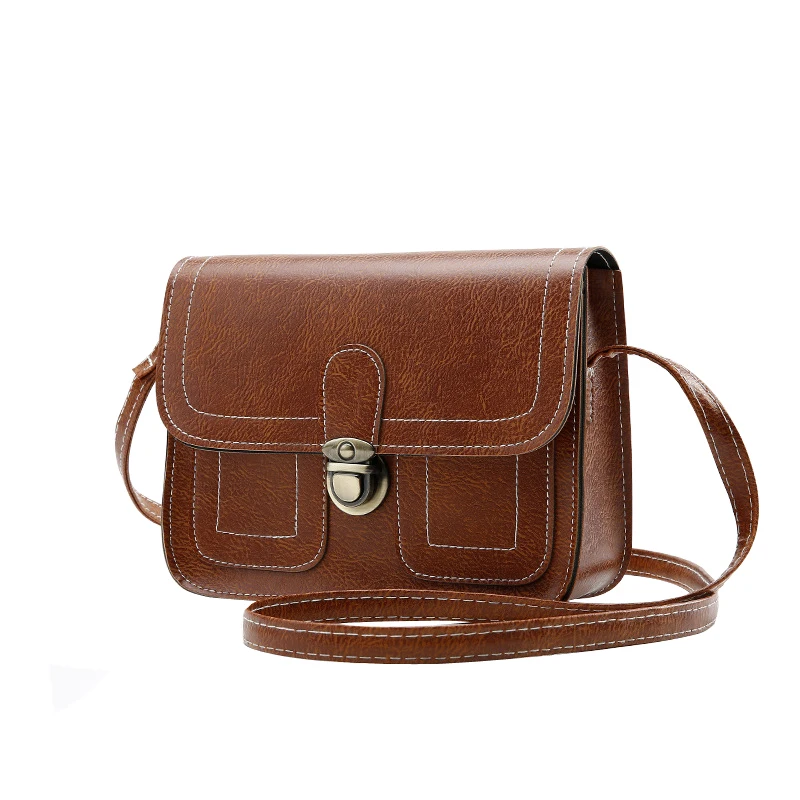 

2017 Small Vintage Women Bag Girls Shoulder Bag Crossbody Small Bag For Women Ladies Handbag PU Leather Girls Messenger Bags