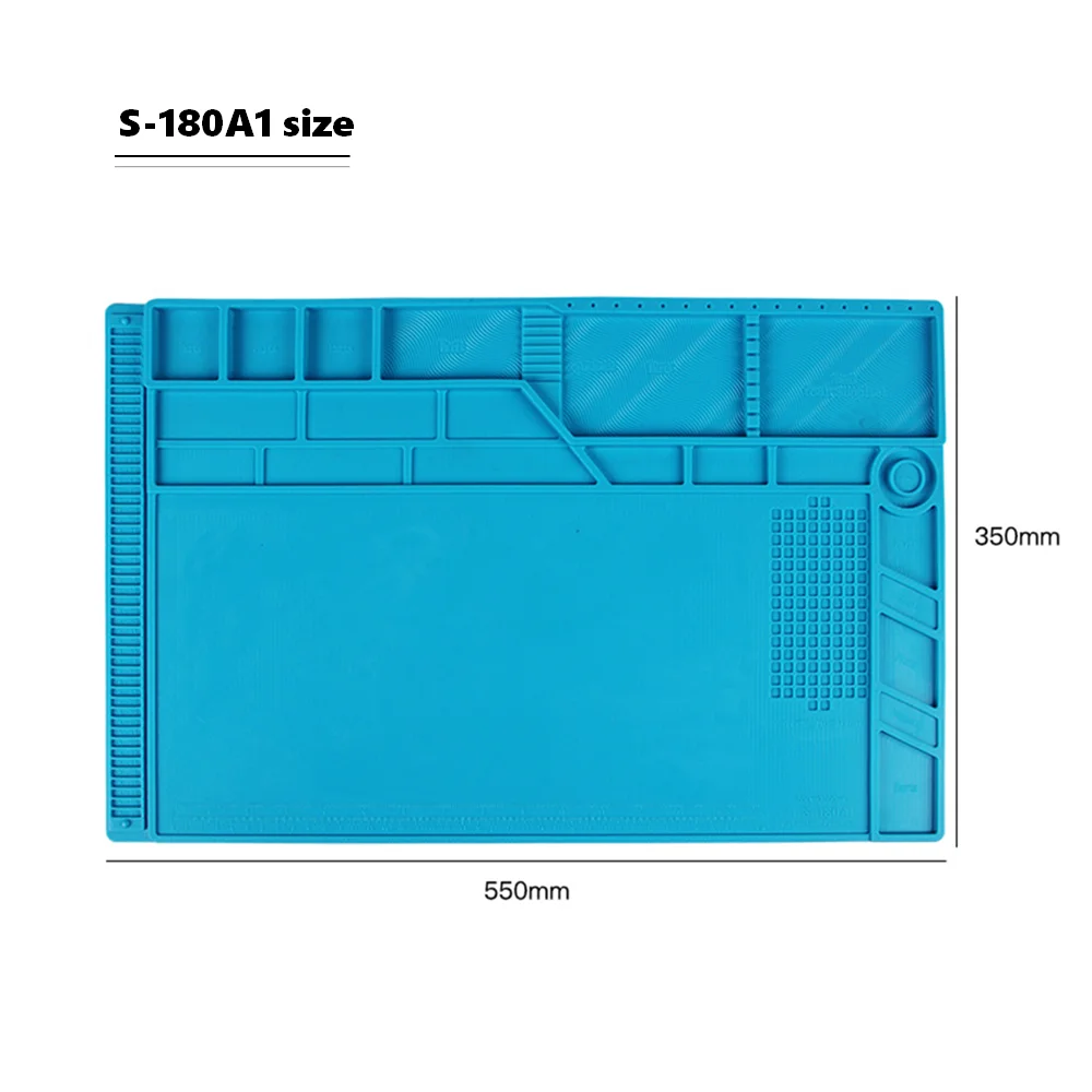 Теплоизоляционный Магнитный силиконовый коврик BGA паяльная станция Платформа ПК компьютер ЖК-экран ремонт стол коврик S-120 до S-180 A2