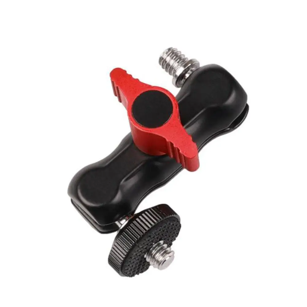 

1/4 Inch Thread Double Ball Head Arm Clamp Mount Adapter for DSLR Camera Monitor Wholesale