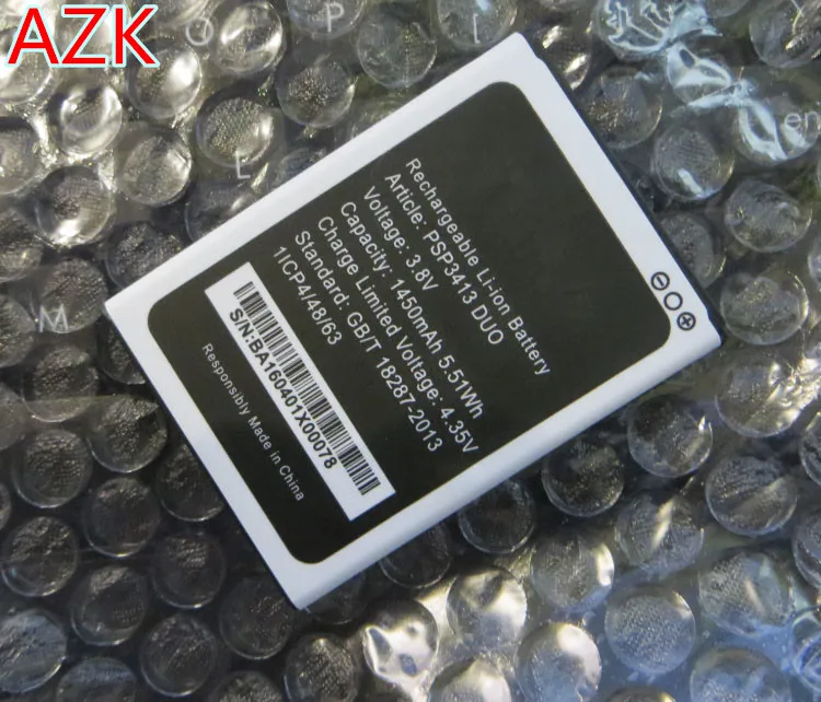 AZK Новый Сменный аккумулятор PSP 1450 DUO 3413 мАч для Prestigio Wize LX3 мобильный сотовый