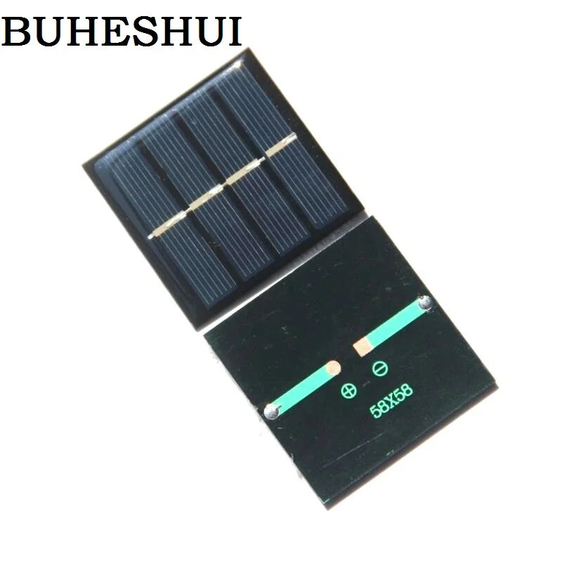 BUHESHUI 0 45 Вт 2 в мини солнечная ячейка поликристаллическая панель Diy Солнечное