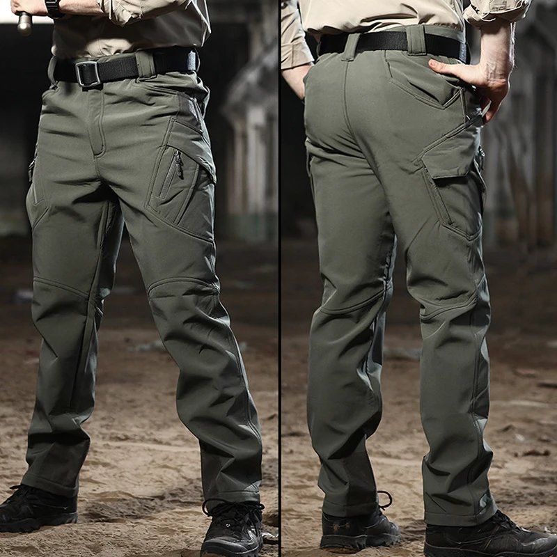 Winter Army Military Tactical Softshell Pant Men Heat Reflective Waterproof Windproof Warm Work Fishing Hunting Cargo Trousers