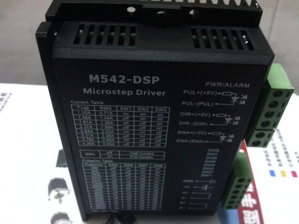 Всего 6 шт. в партии шаговый привод M542 DSP работы 24V 50VDC выход 1.0A 4.2A 2 фазный двигатель