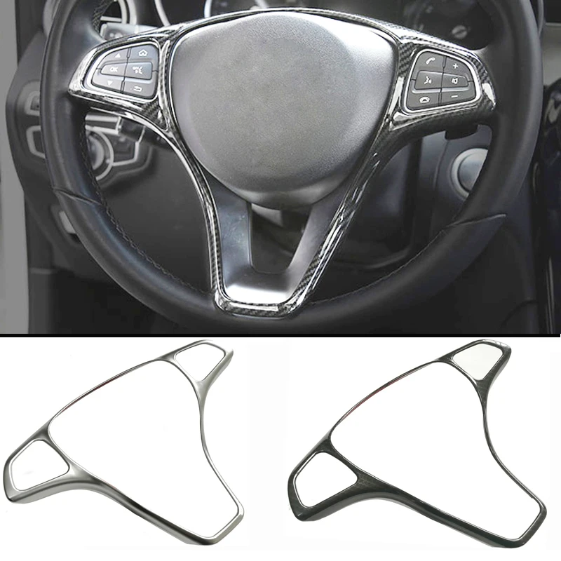 

Modified steering wheel button trim sticker frame sticker decoration accessories for Mercedes Benz W205 W213 Vito W447 GLA GLC