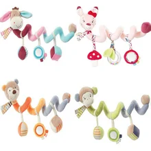 JJOVCE Baby plush animal donkey monkey bear rabbit Crib Revolves Be Stroller Playing Crib Lathe Hanging