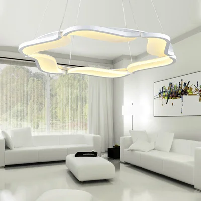

modern brief 36W foyer pendent lights acryl LED decor ilumination Led foyer lamp for bedroom lamparas colgantes90-260v FD8039/6