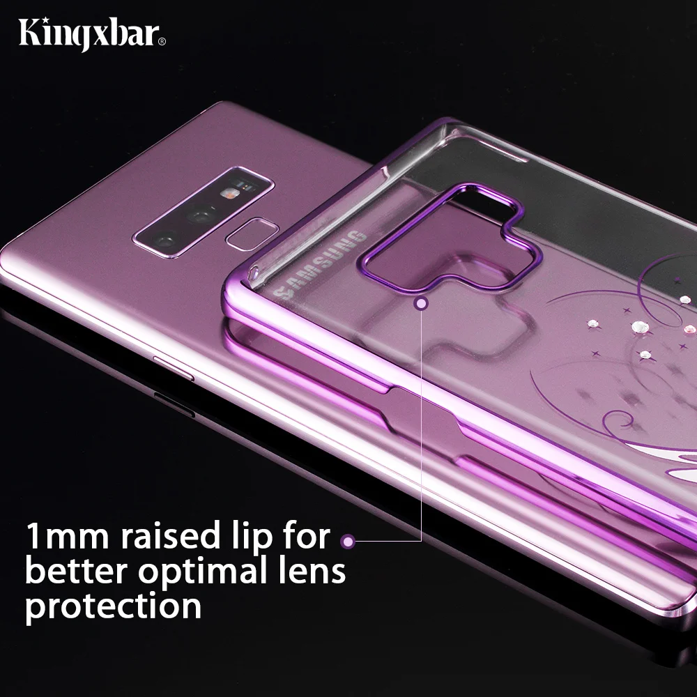 KINGXBAR Case for Samsung Galaxy Note 9 Case Crystal from Swarovski Cover for Samsung Galaxy Note 9 Cover Luxury Transparent     (5)