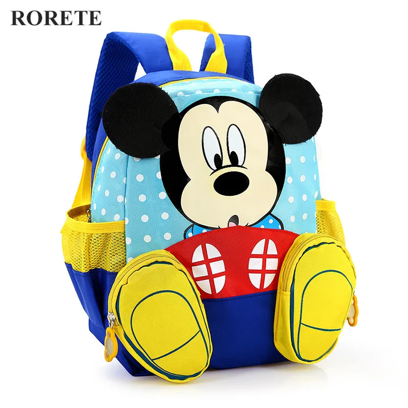  2019 Mickey School Bag Minnie Kids Bag Children Backpack Kindergarten Backpack/kid School Bags/Satc - 32801378401