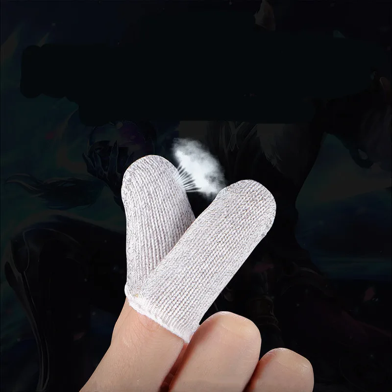 

1 Pair Mobile Finger Stall Sensitive Game Controller Sweatproof Breathable Finger Cots Accessories for Iphone Android
