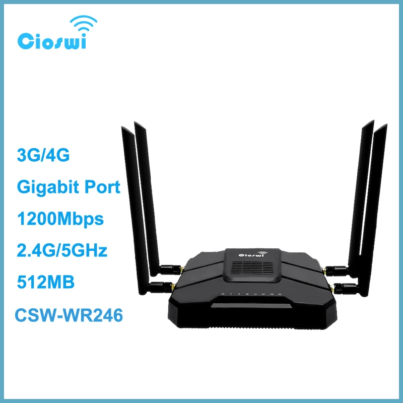 3G 4g маршрутизатор 11ac 1200 Мбит/с гигабитный двухдиапазонный 2,4G/5 ГГц wi fi маршрутизатор 4 lan 1 wan порт MT7621 чипсет поддержка 4G LTE Fdd band