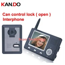 Может контролировать замок(дверь), 3 стены к работе, беспроводной видео телефон двери, 3," lcd, беспроводной дверной звонок, видео дверной звонок, видео домофон системы
