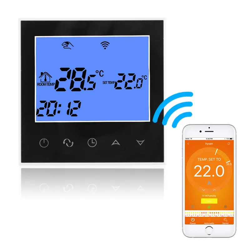 

WiFi Thermostat Remote Control for Electric Floor Heating 12/16A Underfloor Infrared Heater Temperature Control by Phone HT1269