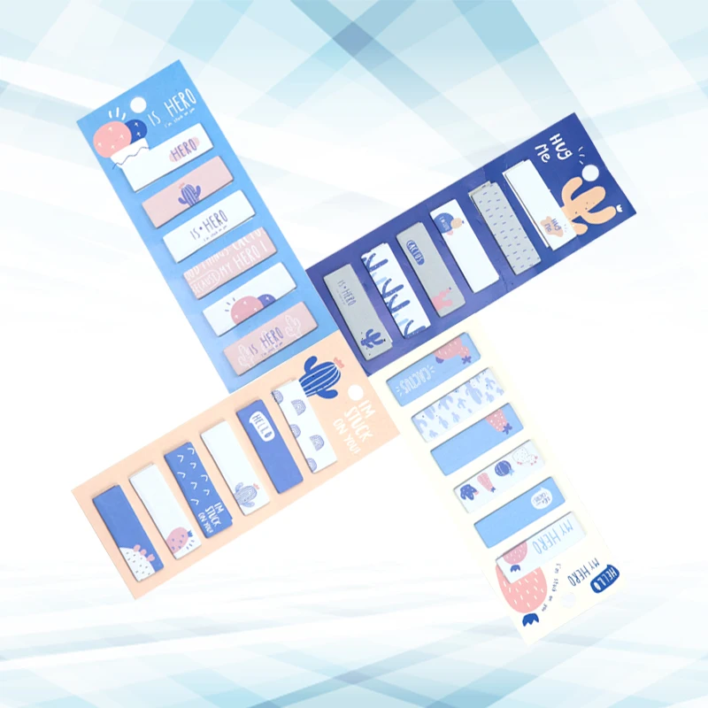 

4pcs Scratch Note Stick Notes Stickers Planner Paper Pads Memos Memo Sheet Pad Set Kawaii Index Sticker Cute Notepad Collant