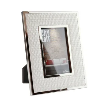 

Yakri Desktop Free Standing PU Leather Photo Frames Prints with Crocodile Pattern MPF013