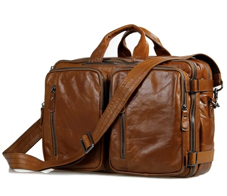 Винтажные коричневые кофейные черные мужские сумки-мессенджеры из натуральной кожи портфель мужские дорожные сумки на плечо M7014 - Цвет: brown