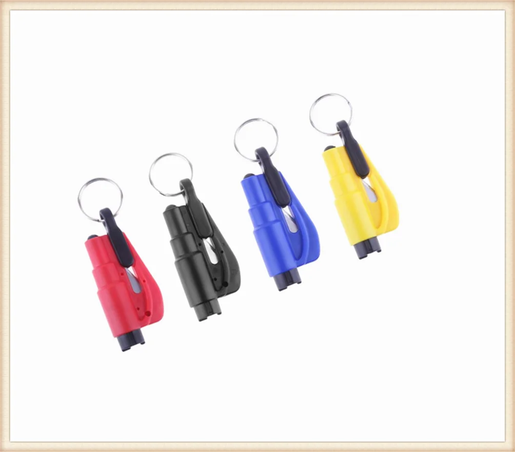 

Car Keychain Mini Safety Hammer Lifesaving Escape Personality Wear for Jeep Liberty Trailhawk Commander Hurricane Gladiator