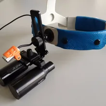 TAO'S медицинский Налобный фонарик с 6,0x призматический флип-ап стоматологические лупы оголовье лупы с светодиодный налобный фонарь