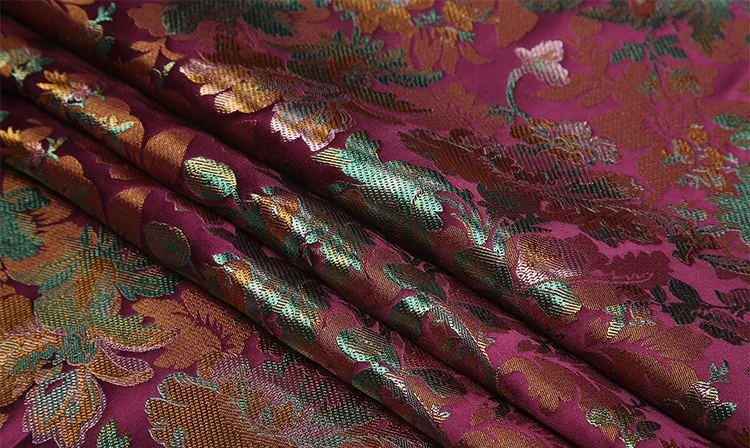 CF270 1 ярд 4 цвета в китайском стиле цветочный жаккард парча ткань сумка Ципао Cheongsam для женщин Ткань DIY материал для шитья