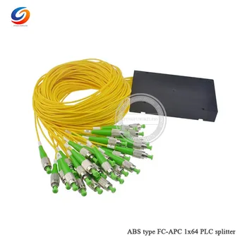 

Hotsale FC APC Connector ABS Box 1x64 1M 2.0MM PLC splitter singlemode Optical Splitter Cable Splitter
