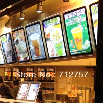 

Led illuminated frame board slim light box menu