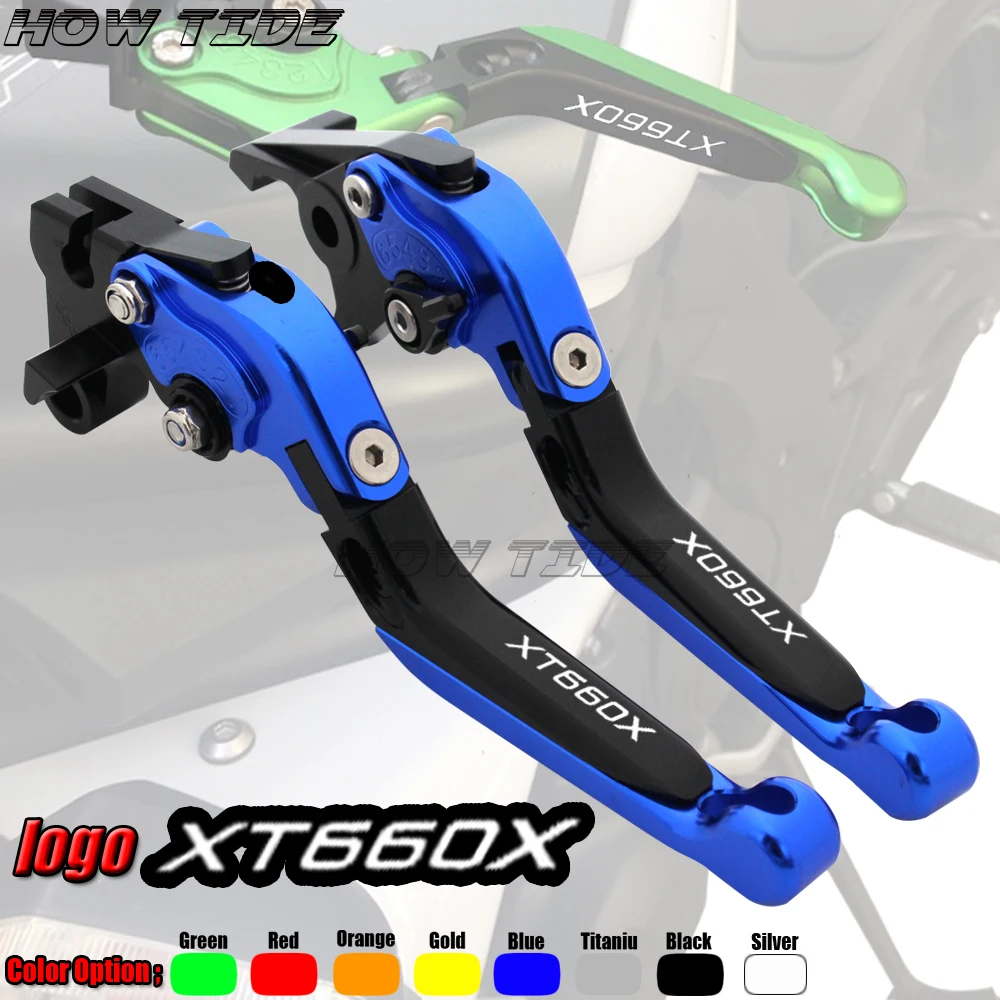 For Yamaha XT660X XT 660 X XT 660X SuperMotard 2004- 2008 2007 2006 CNC Motorcycle Folding Extendable Hot Clutch Brake Levers