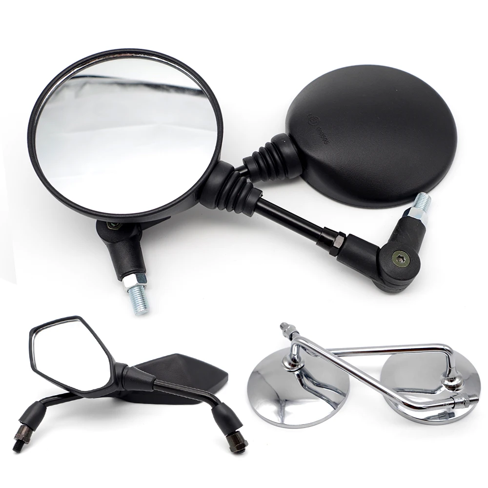 

Universal Motorcycle Mirror Rearview Side Mirrors Motor Accessories for aprilia tuono v4 bmw gs 1150 yamaha tmax honda cb400