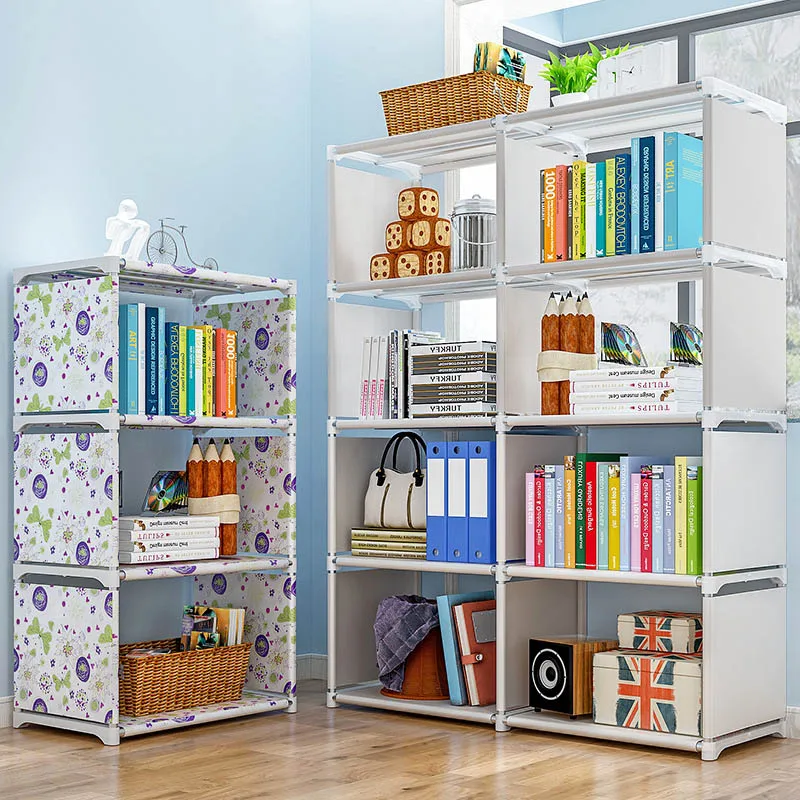 Simple Diy Combination Bookshelf Student Study Small Bookcase Living Room Floor Standing Storage Rack Home Furniture Bookcases Aliexpress Simple Diy Combination Bookshelf Student Study Small Bookcase Living Room Floor Standing Storage Rack Home Furniture Bookcases Aliexpress