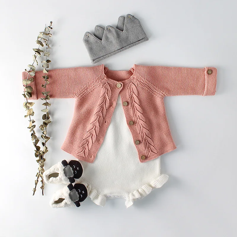

2019 Baby Boys Sweaters Solid Baby Girls Clothes Knitted Sweater for Newborn Girls Clothing Boys Cardigans