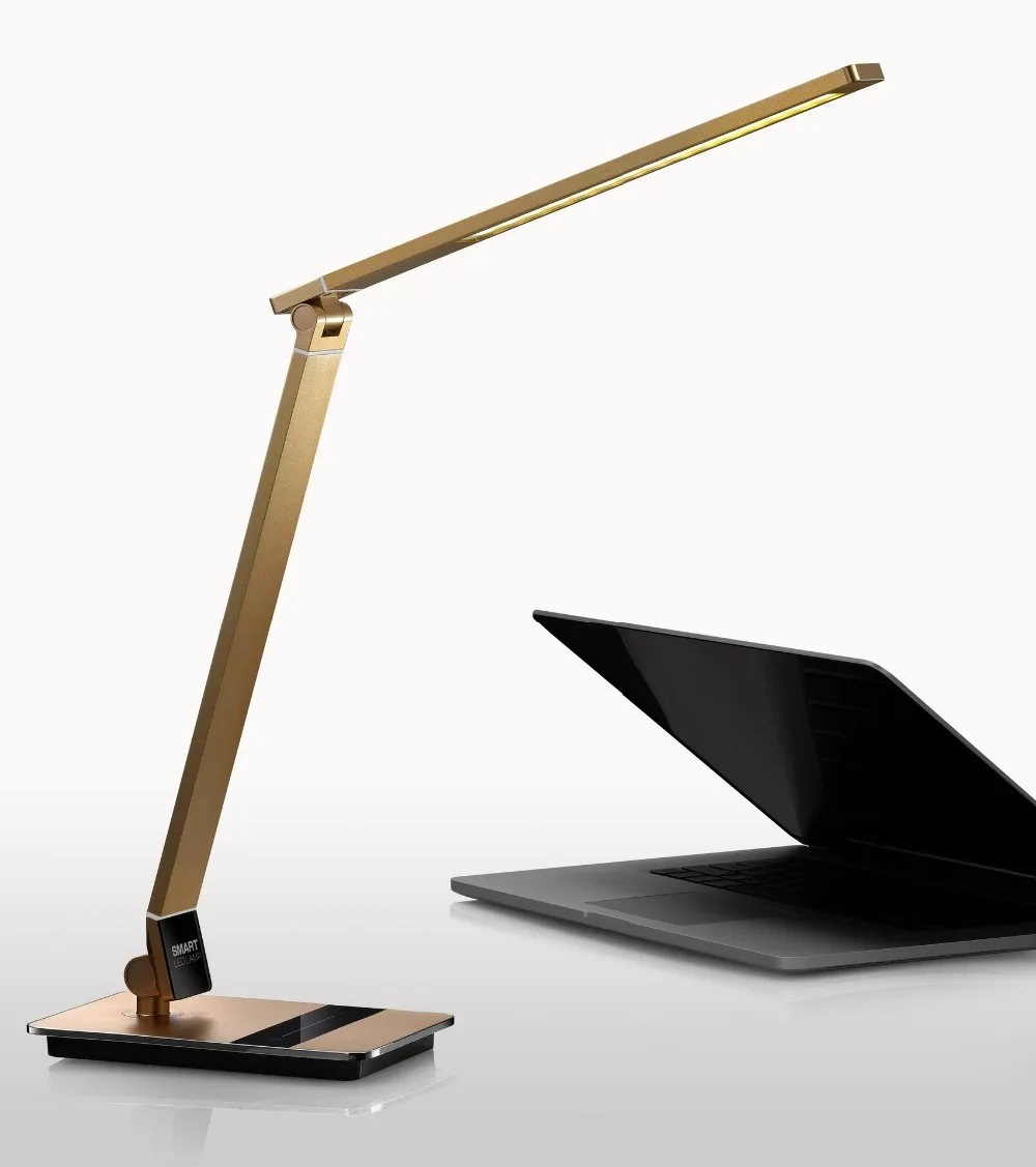 

High grade LED folding students learn reading eye protection touch control desk lamp color random send