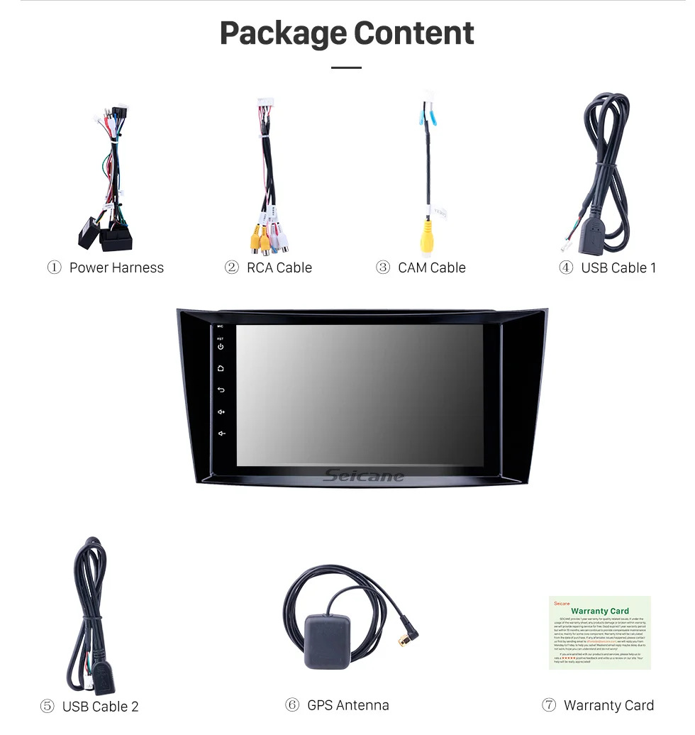 Discount Seicane GPS HD Android8.1 Car Navi Stereo Player For Mercedes Benz E-Class W211/CLS W219/CLK W209/G-Class W463 2001 2002-2010 15 Discount Seicane GPS HD Android8.1 Car Navi Stereo Player For Mercedes Benz E-Class W211/CLS W219/CLK W209/G-Class W463 2001 2002-2010 15