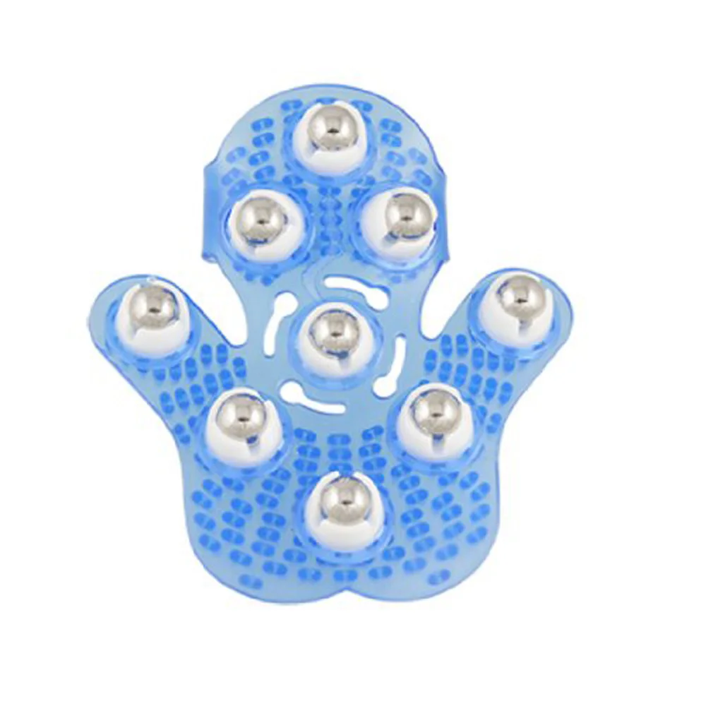 New Blue Plastic Pad Rolling Ball Massage Tool Body Massager Glovein