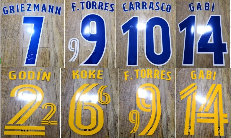 2016 2017 F. TORRES GRIEZMANN KOKE OLIVER JACKSO N.M GODIN GABI CARRASCO нашивка значка|Заплатки| |