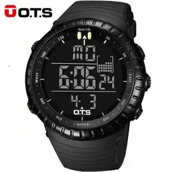 OTS T7005G Для мужчин открытый часы светодио дный спортивные цифровые часы 50 м Водонепроницаемый Для мужчин Relogio Masculino horloges mannen montre homme