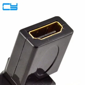 

Mini HDMI C Type Female TO HDMI Female 180 90 Degree Rotating Swivel Right Angled Extension Adapter