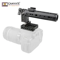 camvate dslr Rig ידית CAMVATE DSLR למעלה w / Top פלייט 15mm רוד קלאמפ קרת נעלי ההר C1153 אבזרי צילום במצלמה (3)