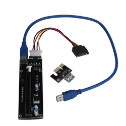 Pci-e Экспресс питание Riser Card w/USB 3.0 удлинитель 1x к 16x monero A8