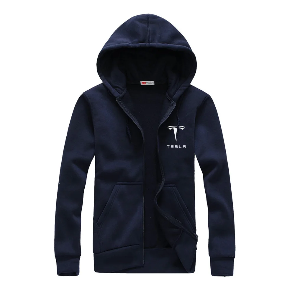 

2018 New Brand Tesla Men Hoodies Long Sleeve Ringer Letter Printed sweatshirt mens casual hoodies sportswear hooded