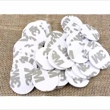 50 шт, 25 мм, 13,56 МГц RFID Карточки IC 3 м Стикеры монетные карты FM1108 совместимый чип S50 для доступа Управление